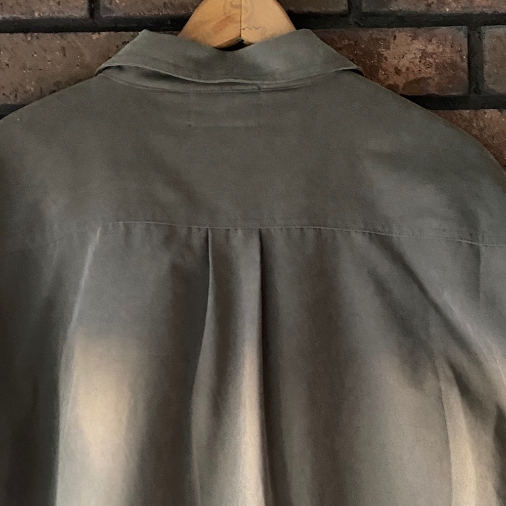Montage Mens XL Taupe Fleece Lined Shirt Jacket Button Up Shacket - Picture 12 of 13